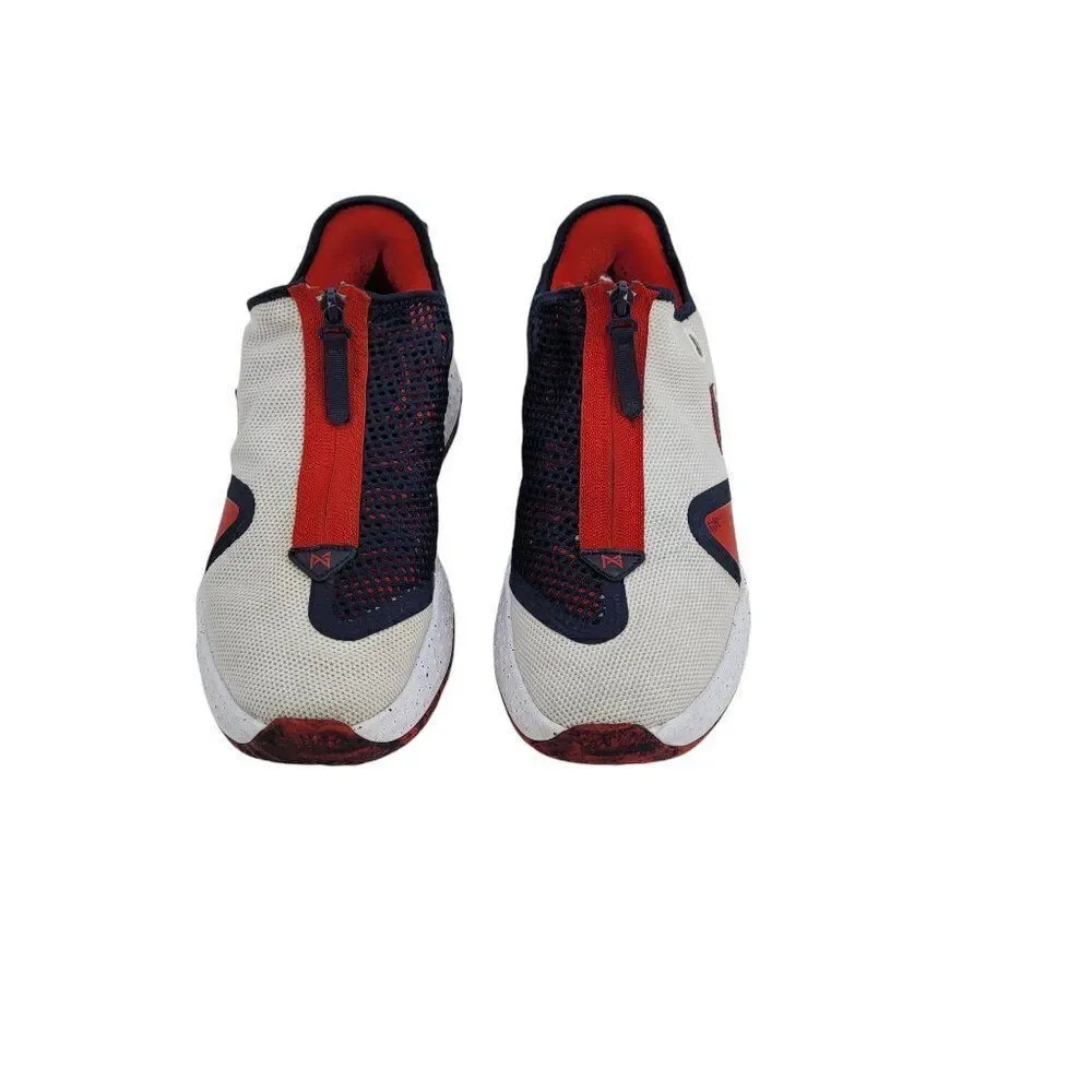 Mens Nike PG 4 USA Colorway Low Top Hidden Laces Basketball Sneakers‎ Sz 10.5